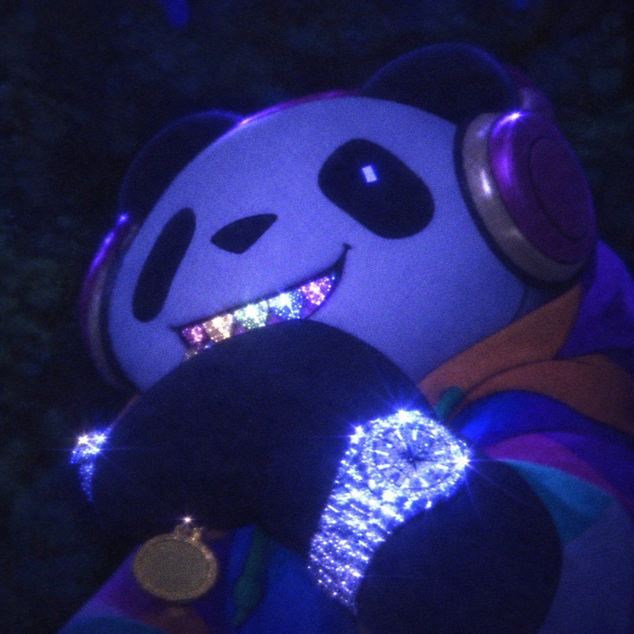 The panda after hours.